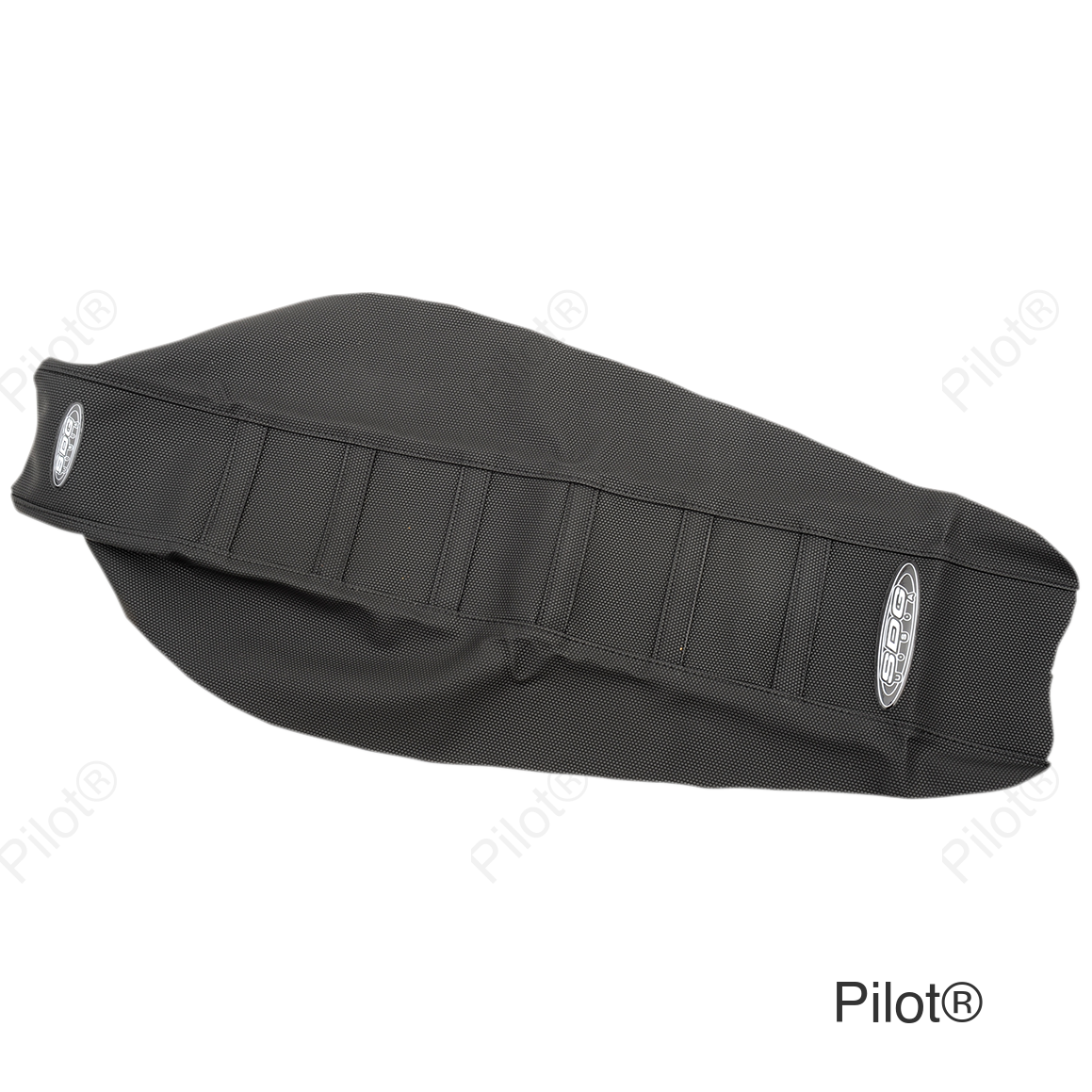 6-Ribbed Seat Cover - Black Ribs/Black Top/Black Sides
