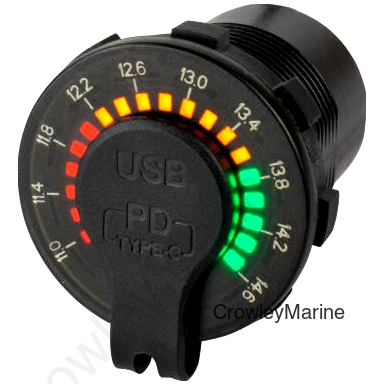 RAINBOW VOLTMETER W/POWER SOCKET