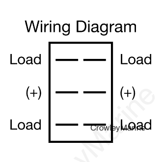 JR Products Mini On/Off/On Switch