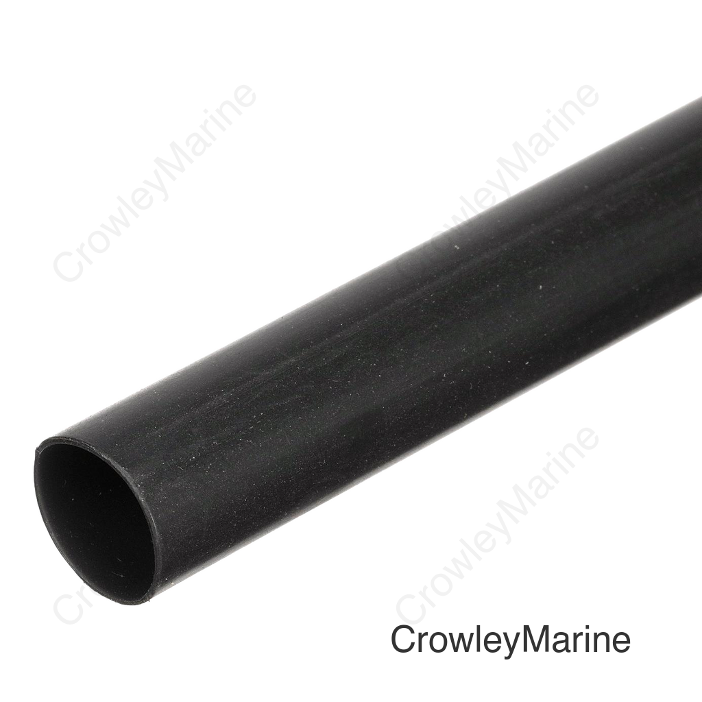 Seachoice Heat Shrink Tubing With Sealant, 48 In., Marine Grade, - 55-110°C Operating Temperature, Black, 1/2 In. X 48 In.
