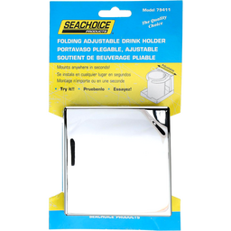 Seachoice Folding and Adjustable Drink Holder, Chrome Plated thumbnail-2