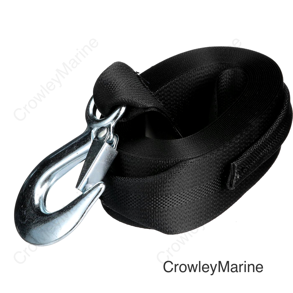 Seachoice Boat Trailer Winch Strap, Tail End, 20 Ft.