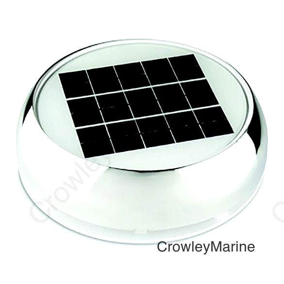 Marinco Day/Night Solar Vent, 3" Stainless Steel