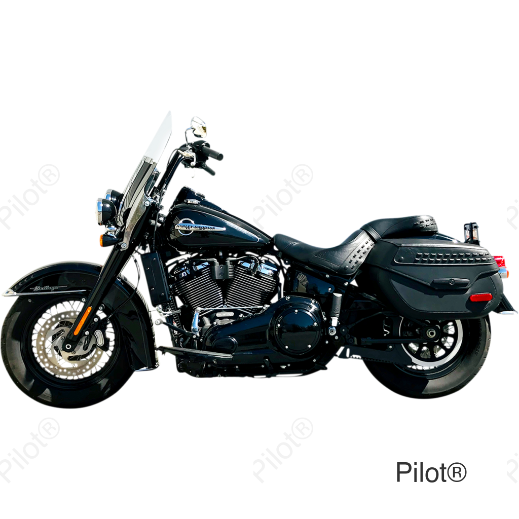 Side Mount Oil Cooler Kit - Gloss Black - M8 Softail