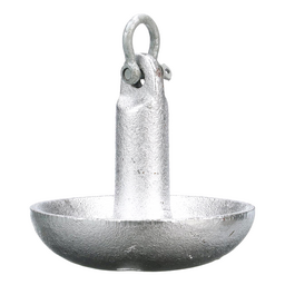 Seachoice Mushroom Anchor, Cast Iron, Aluminum-Painted Silver, 15 Lbs., Boats Up to 16 Ft. Long thumbnail-2