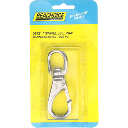 Seachoice Heavy Duty Swivel Eye Snap, Polished Stainless Steel, Size #2, 4 In. Long, 3/4 In. ID Eye thumbnail-5