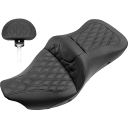 Roadsofa™ Seat - with Backrest - Full Lattice Stitch - Heated - '08-'23 FLH/FLT