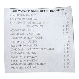 Carburetor Service Kit (40694) thumbnail-4