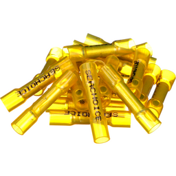 Seachoice Heat Shrink Butt Connector, Marine Grade Heat-Shrinkable Butt Splices, Yellow, Pack of 100, 12-10 Wire Range thumbnail-3