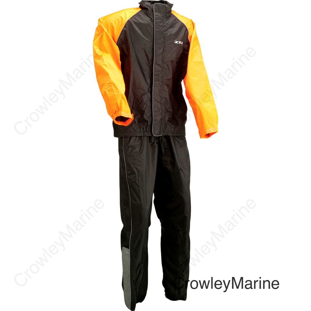 RAINSUIT Z1R BLK/ORNGE SM