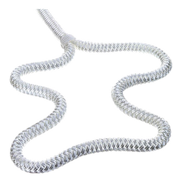 Seachoice Double-Braid Nylon Dock Line w/ Eye Splice, Pre-Shrunk, Heat Stabilized, 1/2 In. X 20 Ft., White thumbnail-0
