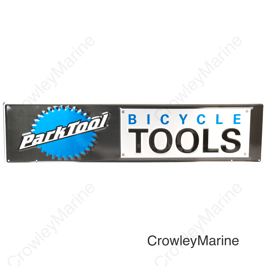 Park Tool Metal Bicycle Tools Sign Black/Blue/Silver