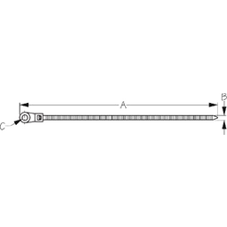 CABLE TIE Mount HOLE 6.14" (100) (427406) thumbnail-0