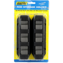 Seachoice 3-Rod Storage Holder, Black, ABS Plastic thumbnail-0