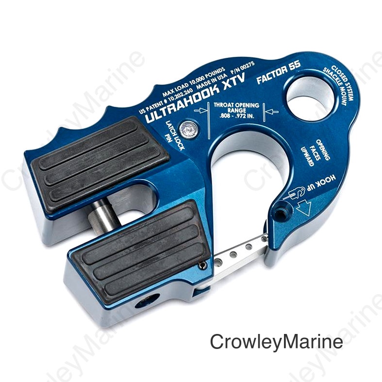 ULTRAHOOK XTV WINCH SHACKLE MOUNT BLUE