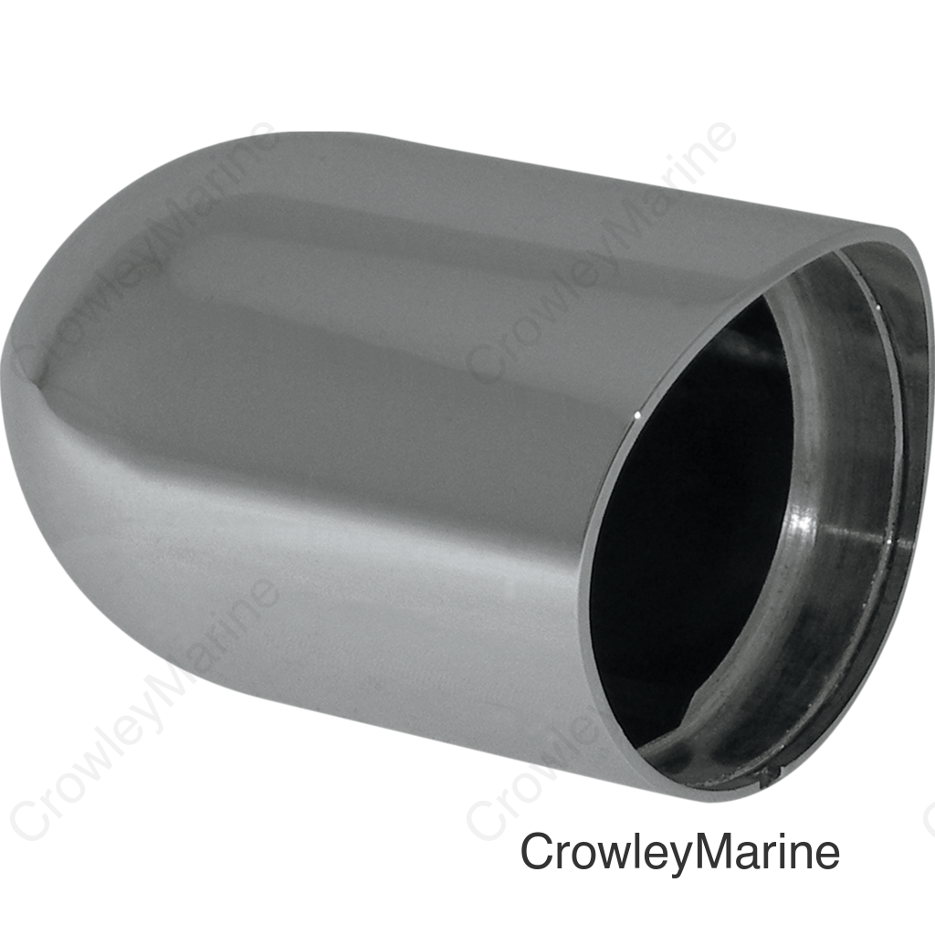Bullet Housing for Round Gauges - For 1.25"/1.50" Handlebar Bracket - Chrome