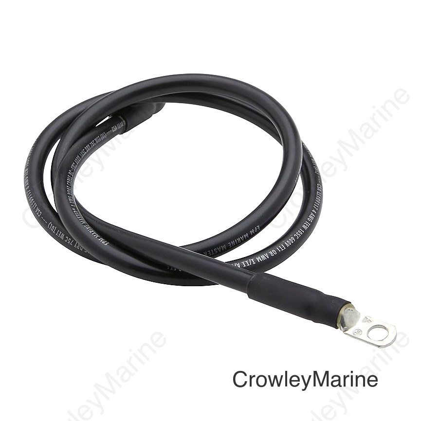 Seachoice 4 AWG Marine Grade Cable, Black, 6 Ft.