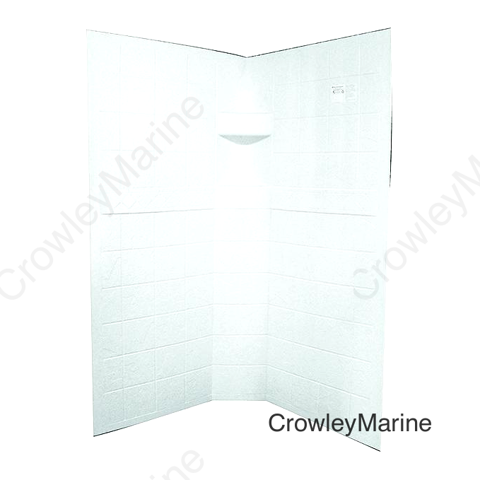 Specialty Recreation Neo Shower Wall, 34" x 34" x 67", White