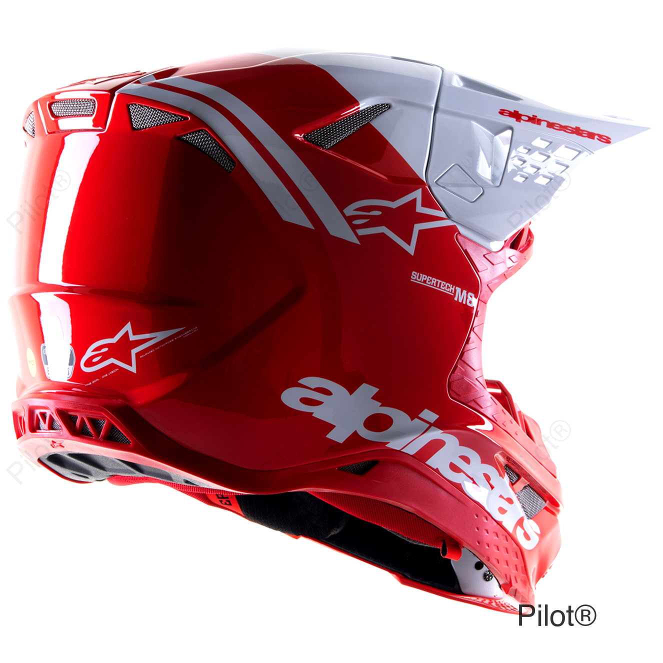 Supertech M8 Helmet - Radium 2 - MIPS® - Gloss Red/White - XL