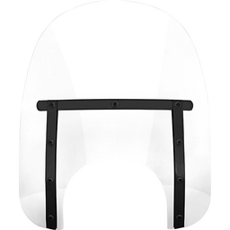 Memphis Slim Windshield - 15" - 9" Headlight Cutout - Clear