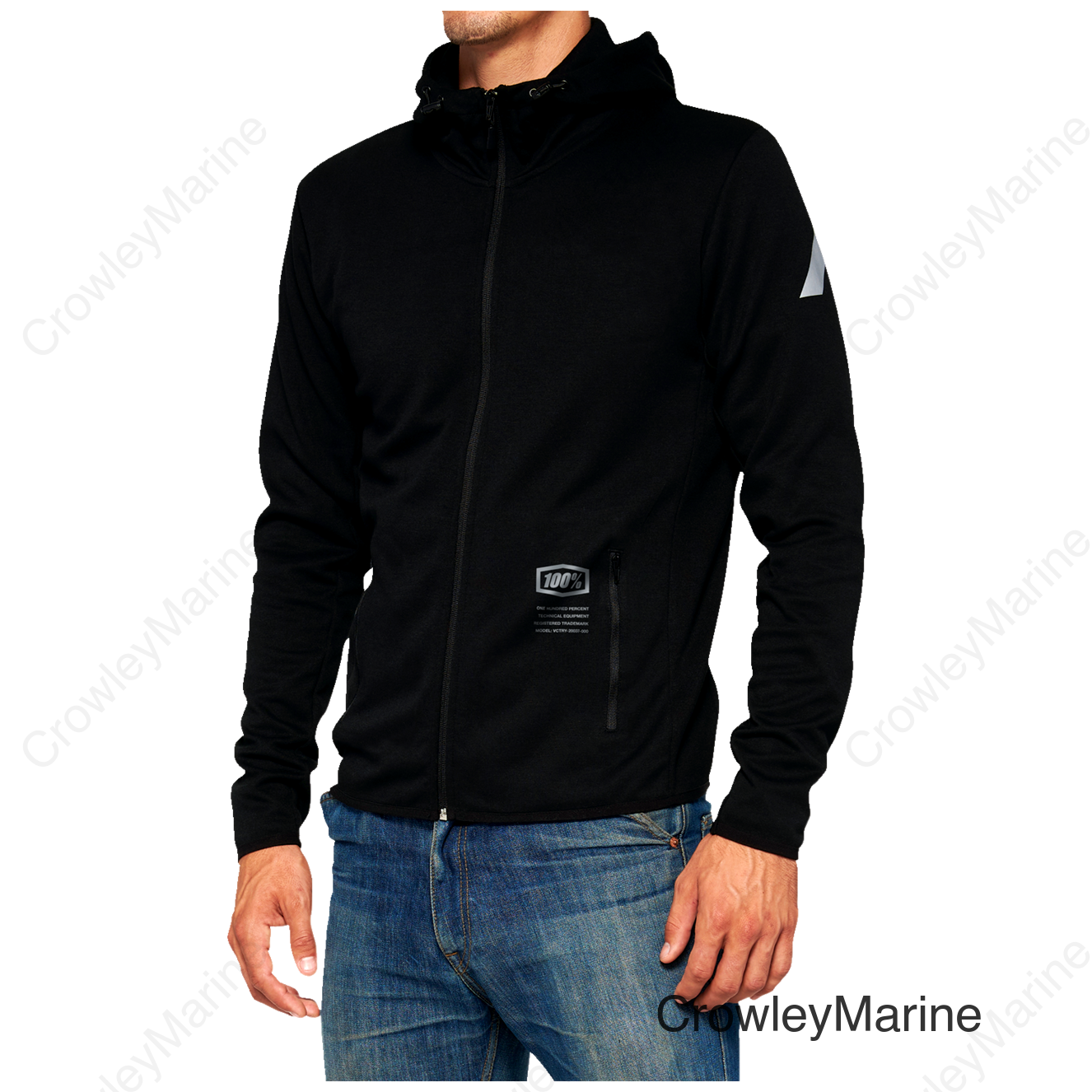 Viceroy Tech Zip Hoodie - Black - Medium
