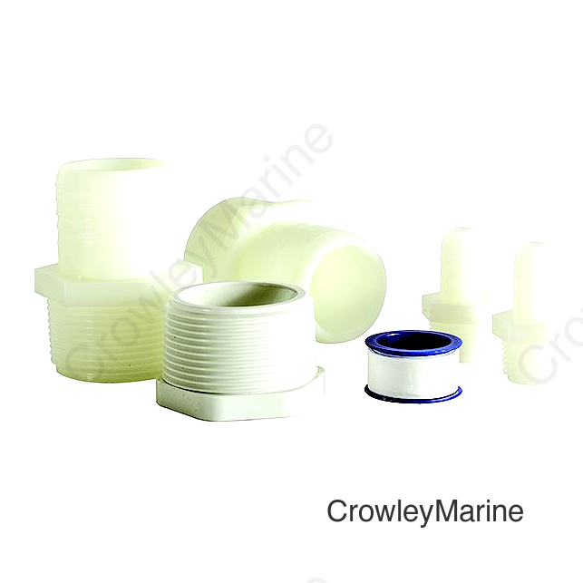 Waste Hose Tank Adapter Kit, Straight Pipe To Hose