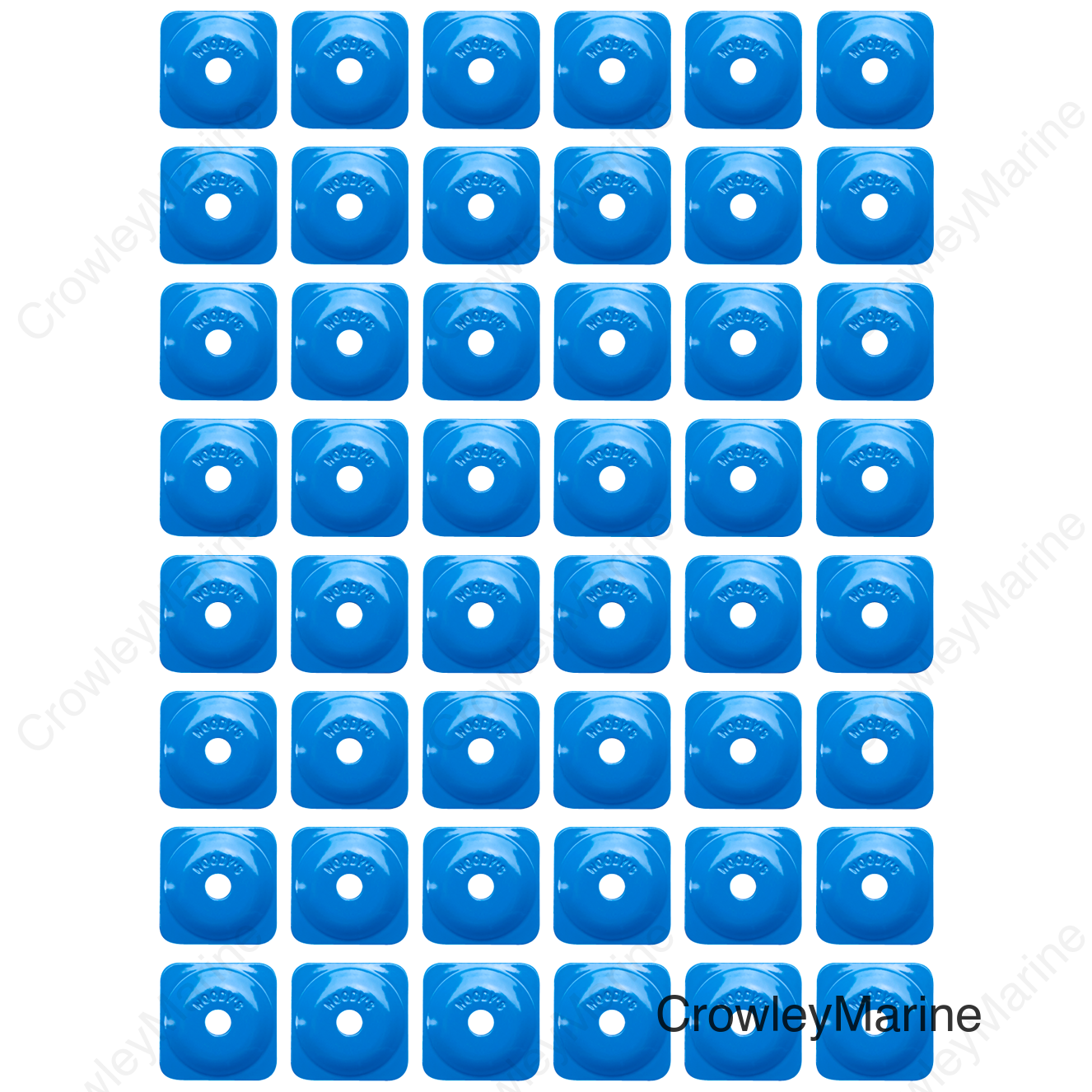 Support Plates - Blue - Square - 48 Pack