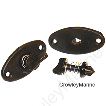 Windshield Fastener w/Clip, Pair