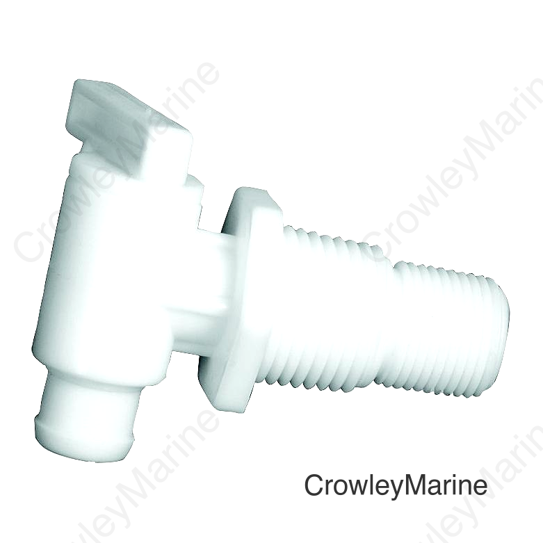 Camco 22243 Dual Size Drain Valve Without Flange 3/8" or 1/2" Male NPT Thread