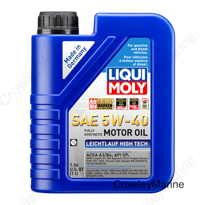LIQUI MOLY 1L Leichtlauf (Low Friction) High Tech Motor Oil SAE 5W40