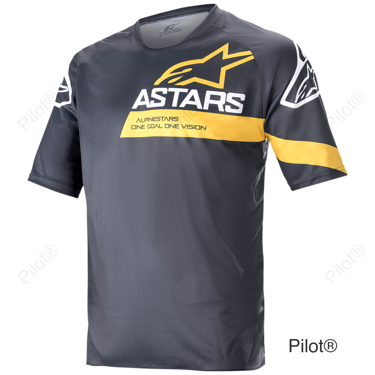 Racer V3 Jersey - Gray/Yellow - Small