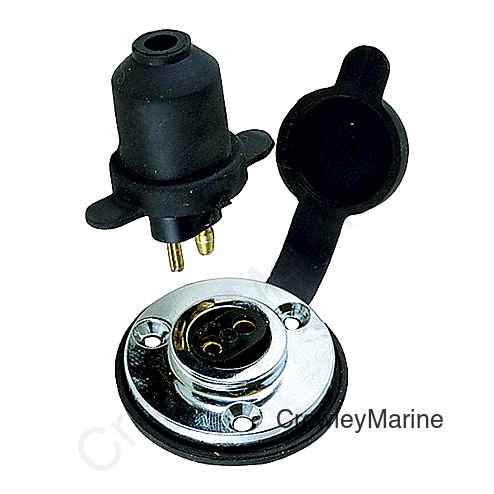 Chrome Plated Zinc Watertight Electrical Deck Connection