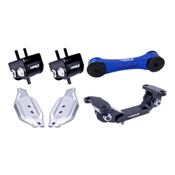 Torque Solution Engine/Trans/Blue Pitch Mount Kit w/ Mount Plates: 02-14 Subaru WRX / 04+ Subaru STi