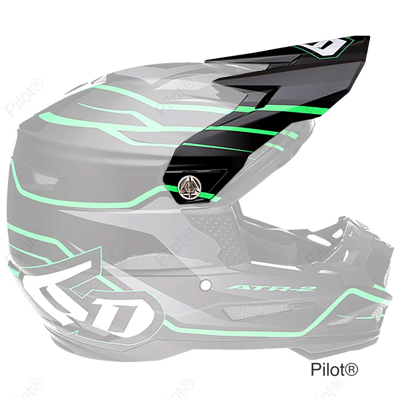 ATR-2 Visor - Phase - Black Green