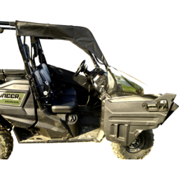 Soft Doors - Middle/Rear Windows - Black - Honda Pioneer 1000 thumbnail-15