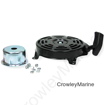 Recoil Starter - replaces B&S 493295 & 497598; fits Quantam & Europa engines (includes cup)