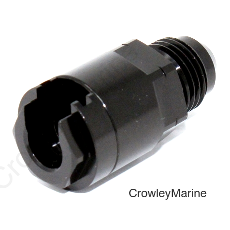 Torque Solution Locking Quick Disconnect Adapter Fitting: 3/8in SAE to -8AN Male Flare