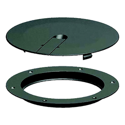 Sea-Dog 3364121 Low Profile Pop-Out Deck Plate, A: 8" , B:7-1/4", C=6-1/4", D: 3/16", White, #8 FH thumbnail-0