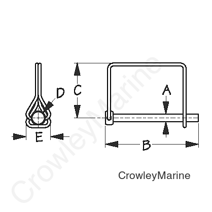 Galvanized Coupler Locking Pin