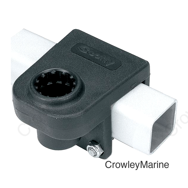 Scotty 243BK Rod Holder 1-1/4" Square Rail Mount, Black