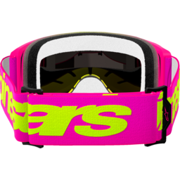Vision 5 Goggle - Wordmark - Pink/Yellow Fluo - Red Mirror thumbnail-0