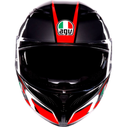 K3 Helmet - Striga - Black/Gray/Red - Medium thumbnail-2