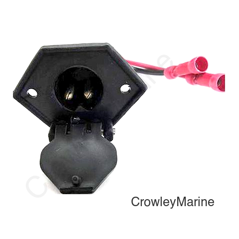 V-Groove 2-Wire Trolling Motor Receptacle