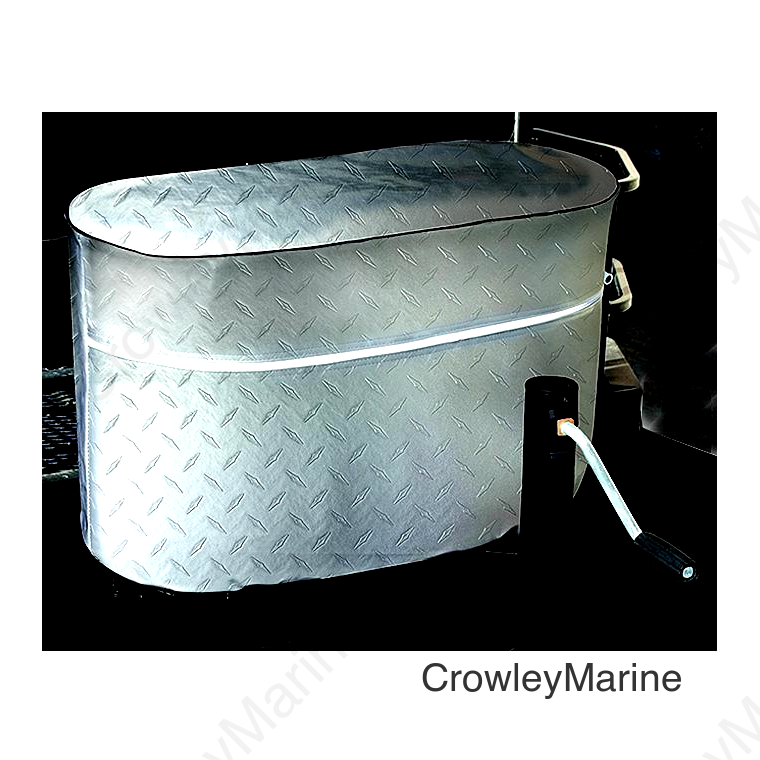 ADCO Double Vinyl Propane Tank Cover, Diamond Plated