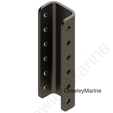 Channel Bracket, Adjustable Coupler, 20,000lb, 6 Hole (3/8" Steel) (264091)