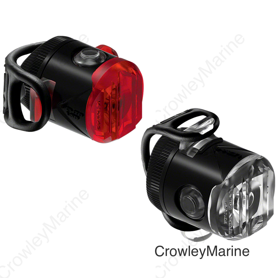 Lezyne Femto USB-C Drive Headlight/Taillight Set - Black