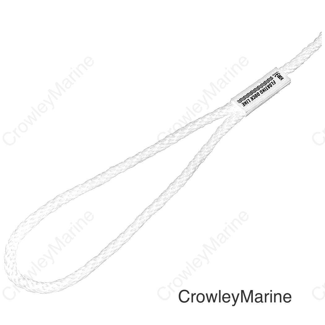 DOCK LINE 3/8' X 15' SOLID BRAID WH