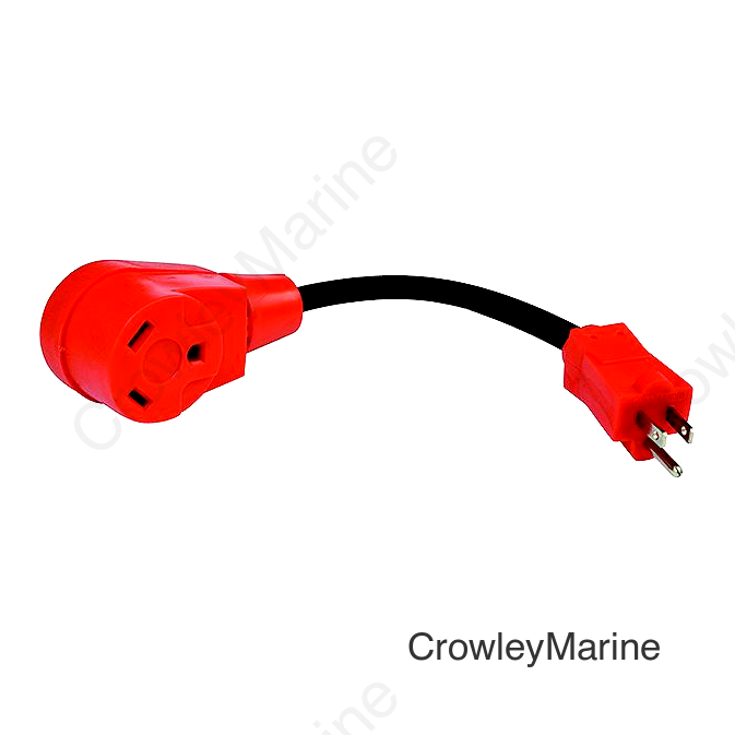 Valterra Mighty Cord 15AM-50AF Adapter Cord, 12", Bulk
