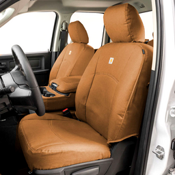 Covercraft 16-19 Chevrolet Silverado/GMC Carhartt PrecisionFit Custom Front Row Seat Covers - Brown