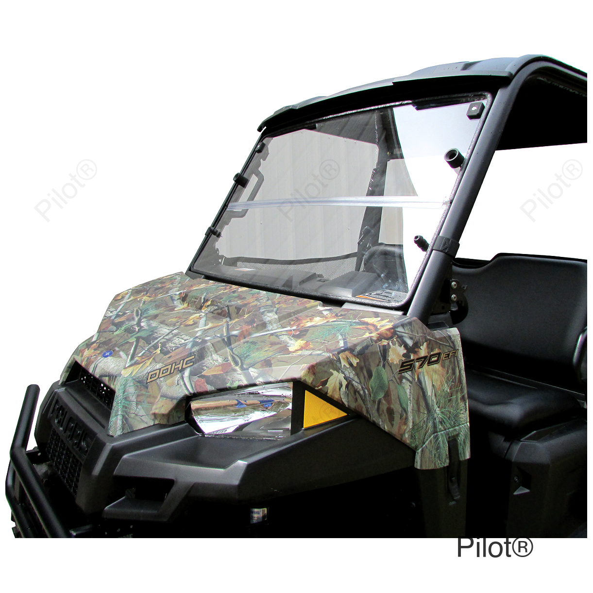 Folding Windshield - Polycarbonate - Ranger